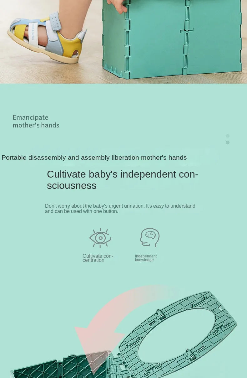 Pot d’apprentissage pliable – Spécial voyage & sorties -Compact & pratique