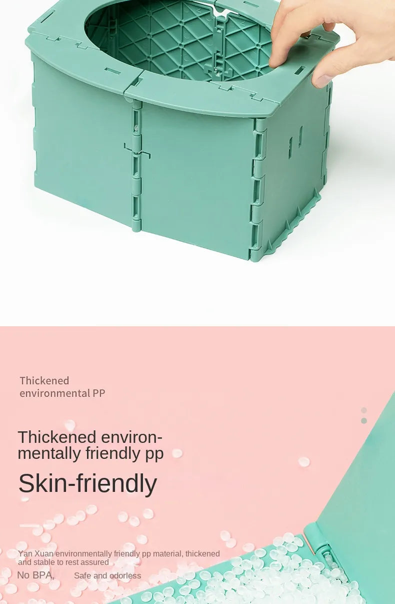 Pot d’apprentissage pliable – Spécial voyage & sorties -Compact & pratique